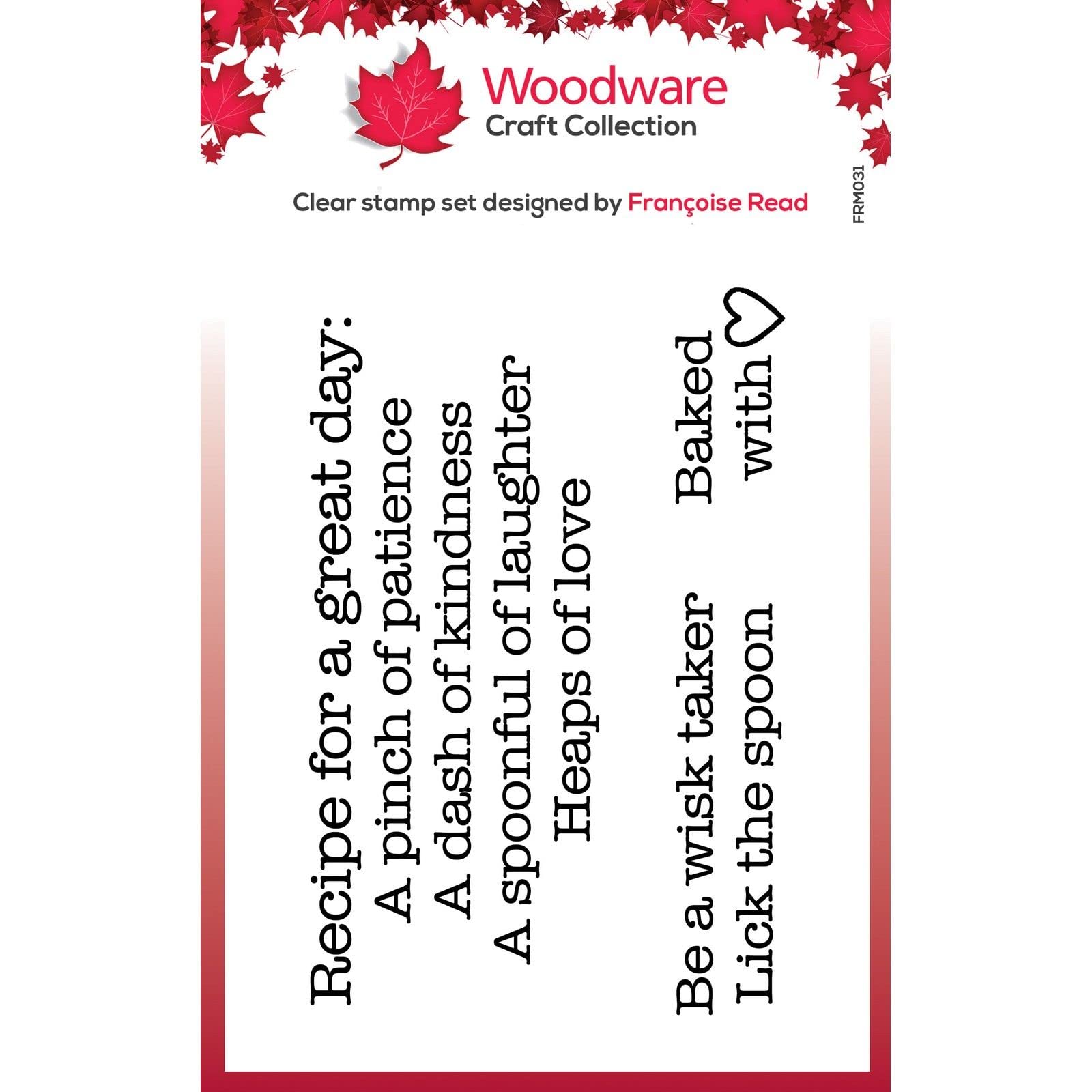 Francoise Collection - Clear Magic - Great Day Recipe - Stamp Set