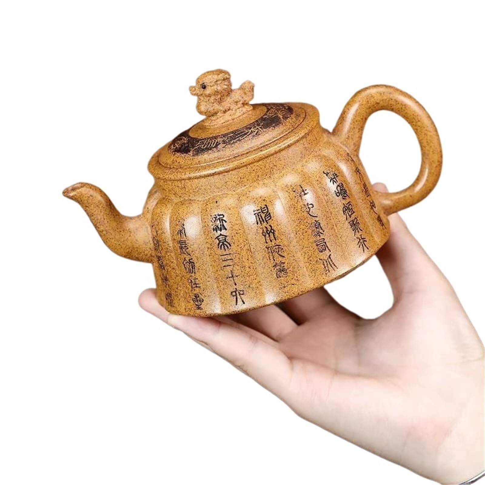Zestaw do popołudniowej herbaty, ręcznie robiony dzbanek Ryuzun, sekcja rudy surowej, zestaw do herbaty z błota, kolekcja 270 ml, kreatywny fioletowy gliniany czajniczek do herbaty