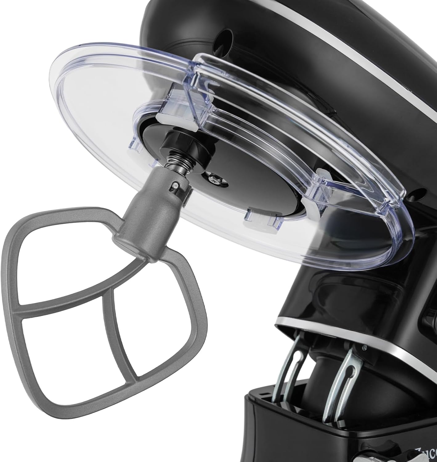 Stand Mixer, 6.5 Quart, 6+1 Speed Tilt-Head Kitchen Mixer, Copper Motor, Household Food Mixer with Bowl, Flat Beater, Dough Hook, Egg Whisk fit for Kitchens, Small Restaurants, Bakeries (Black)