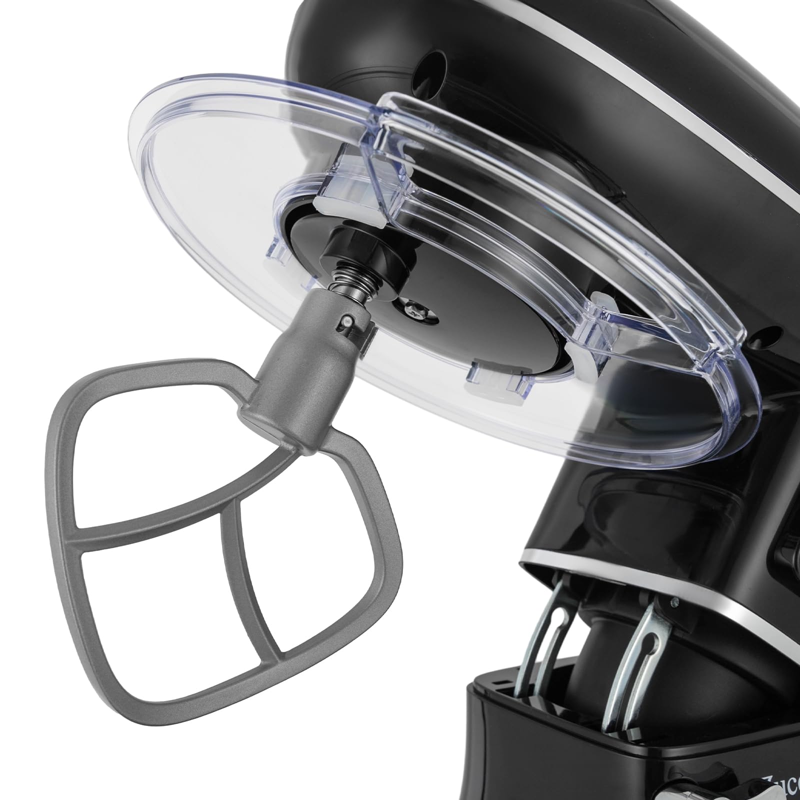 Robot kuchenny 1500 W z wyświetlaczem LCD, wielofunkcyjny robot kuchenny z prędkością 6 + 1, mikser 6,2 l, w zestawie trzepaczka do jajek, ubijak i hak do zagniatania, urządzenie do mieszania z