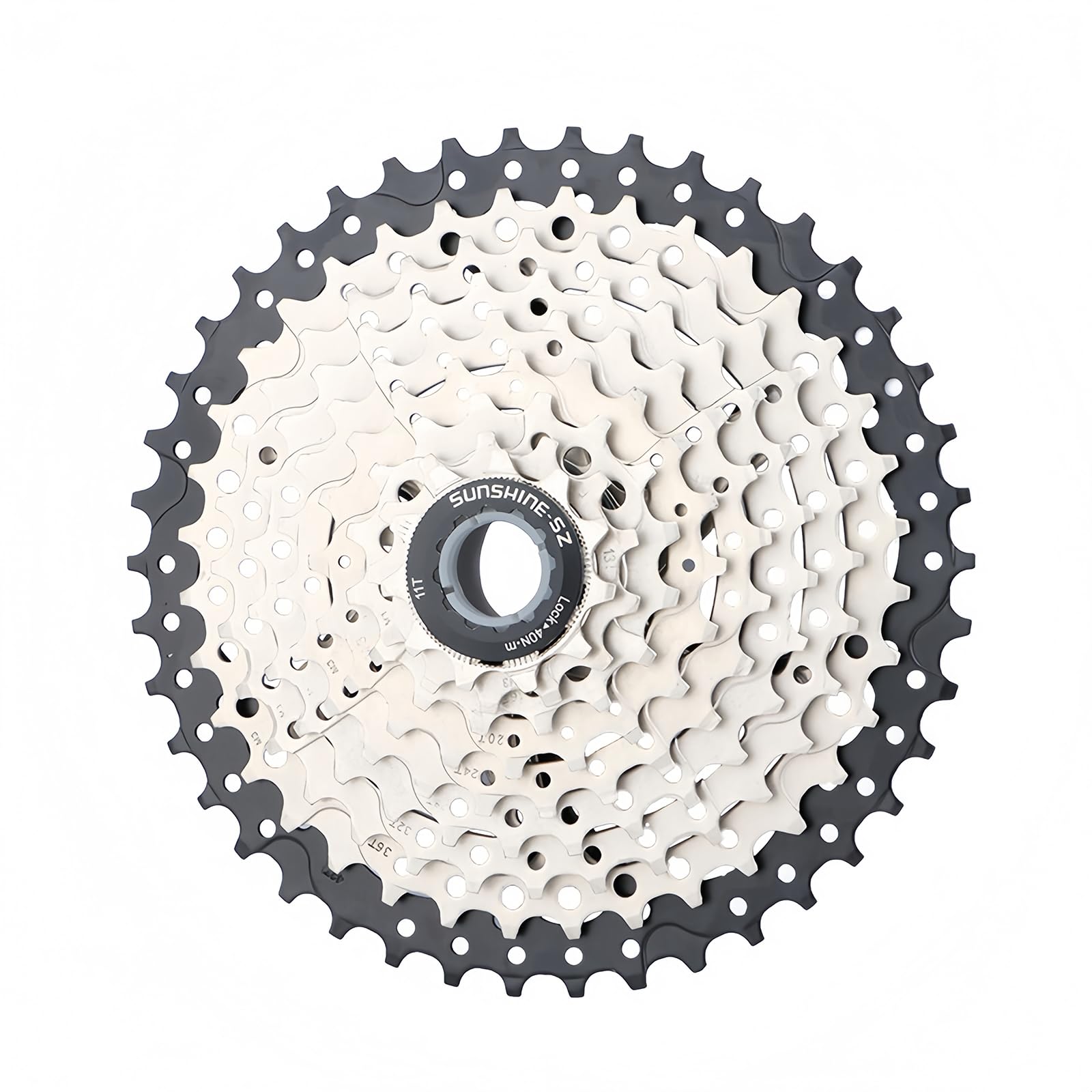 8/9/10/11/12 Speed Bike Freewheel, Lightweight Bike Cassette Sprocket, 11-32/36/40/42/46/50T Bicycle Cassette Freewheel for Mountain Bikes MTB (9 Speed, 11-42T)