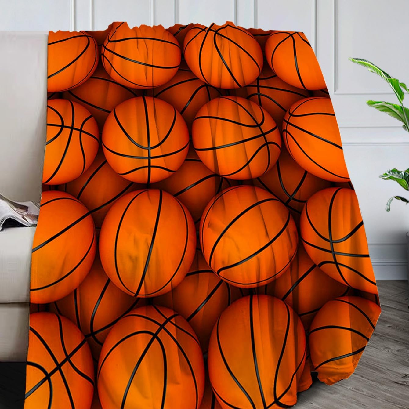 Baseball Print Blanket Plush Flannel Fleece Throw Blanket Soft Warm Lightweight Sofa/Bed for Super Soft Warm for Adults Kids Gifts Bedroom Couch Sofa Trave