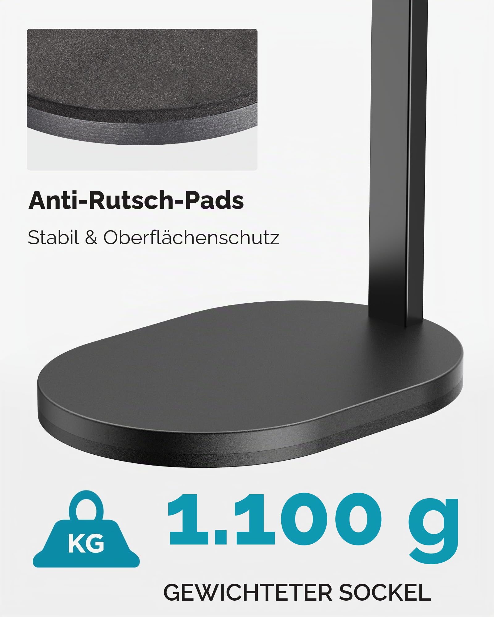 Innogear Studio-Mikrofonständer, maximale Belastung 1,2 kg, Computer für Fifine Am8 K669B, blau, Yeti Hyperx Quadcast