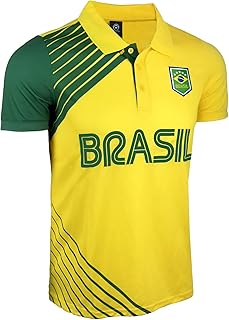 Men's Brasil Short Sleeve Shirt, Brazil Active Performance Jersey