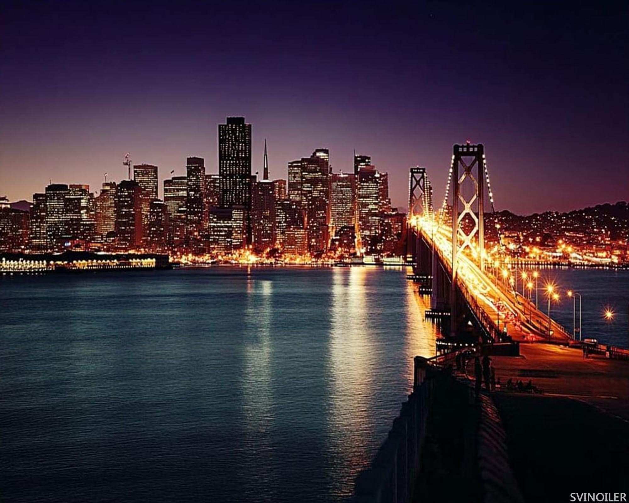 Paint by Numbers Kit for Adults Bay Bridge San Francisco Skyline Sunset 16x20inch DIY Color by Numbers Acrylic Paint Unframed Canvas Painting Kits for Beginner