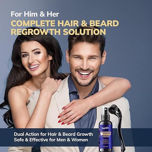 Miniatura 9 de Kit de crecimiento del cabello de minoxidil al 5% para hombres y mujeres suero de tratamiento de pérdida de cabello con minoxidil extra fuerte con