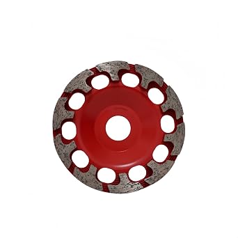 768018 Diamond Disc Abrasive D130 Premium, 130mm Diameter, 7mm Segment Height, Compatible with RG 130 RGP 130 AGP 125 Series Grinder, for Sand-Based Materials & Concrete