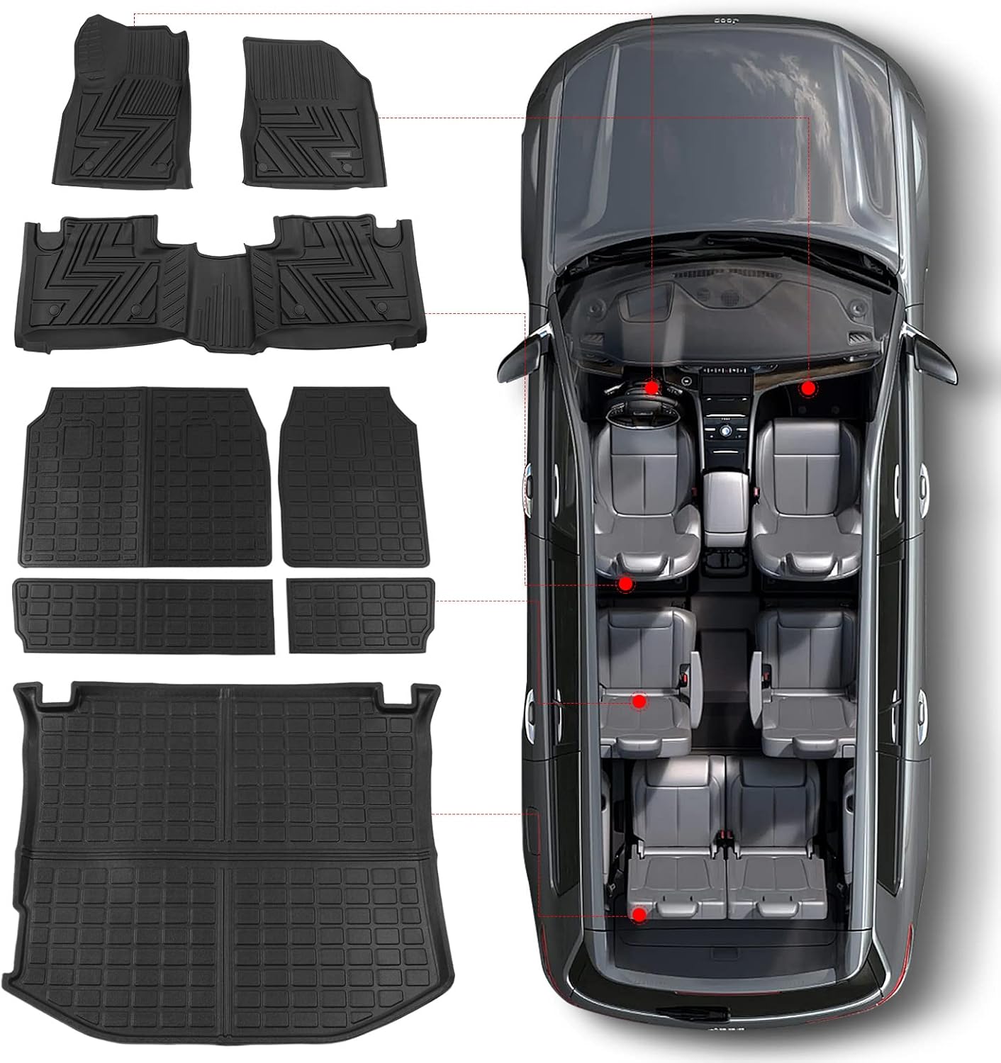 powoq Fit 20112021 Jeep Grand Cherokee Cargo Mat Rear