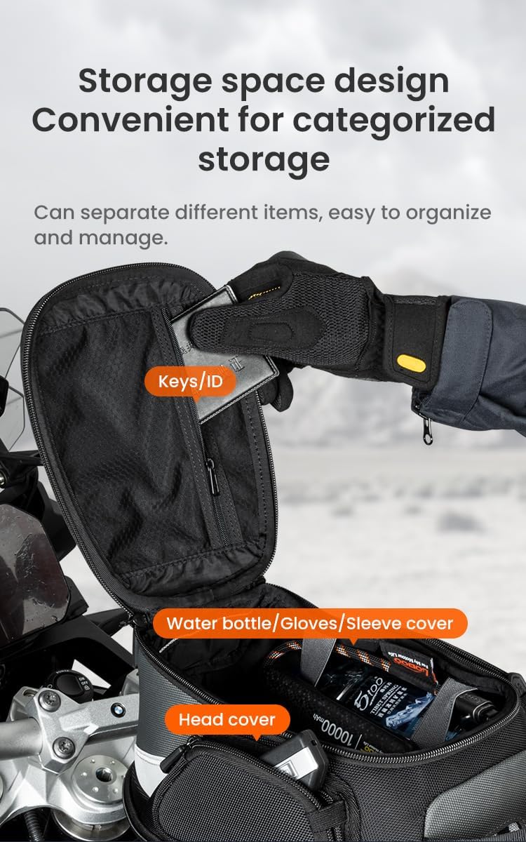 Loboo Tank Bag Ring Quick Disassembly And Non-Contact With The Paint Surface Of The Fuel Tank Will Not Damage The Paint Surface, Compatible With Kawasaki Versys 650 1000 Z1000 Z 900 RS