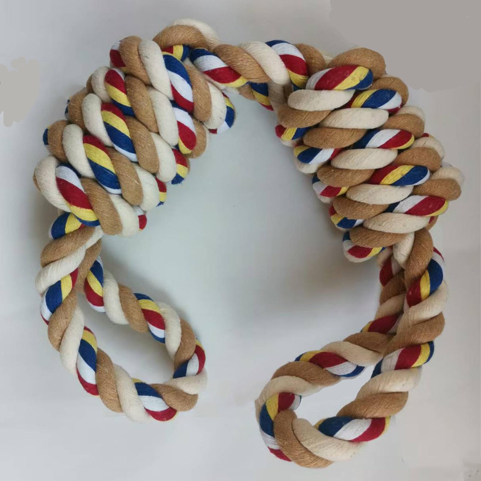 HESUILONG Dog Rope Toy Dog Teething Toys Rope Chew Toys Safe Braided Design Healthy Gift for Medium Large Dogs 60 cm (60 cm)