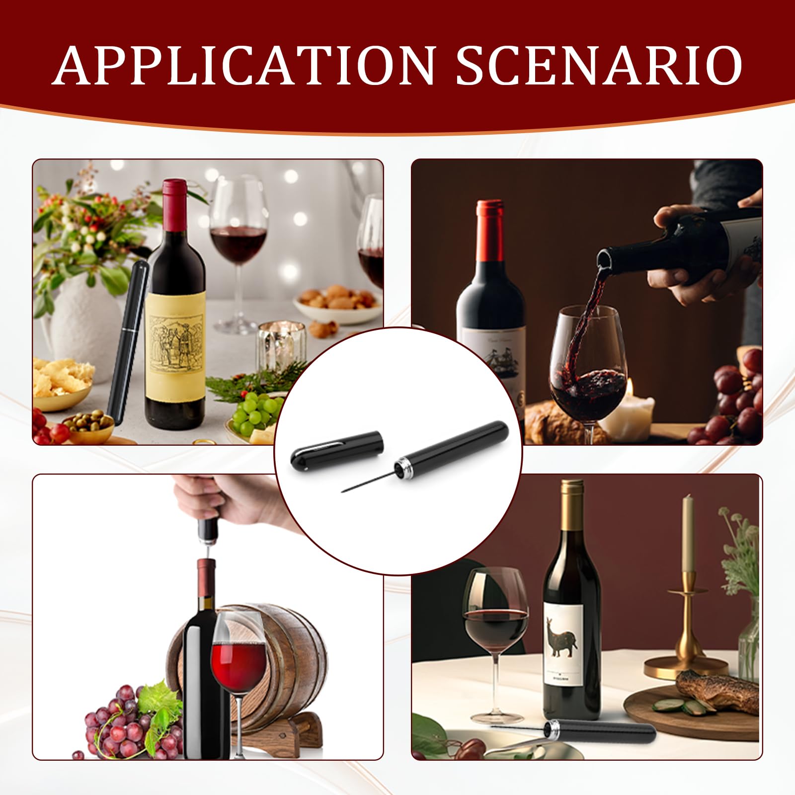 Cavatappi Vino Apribottiglie, stappa bottiglie cavatappi professionale Portatile Apribottiglie per vino apri bottiglia Cavatappi Vino a Pompa di Pressione Regalo per Gli Amanti Del Vino