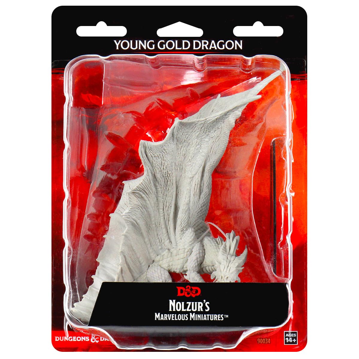 WizKids,WK90034 | Young Gold Dragon: D&D Nolzur's Marvelous Unpainted Miniatures (W11) | Miniature Game | Ages 12+ | 2 Players | 60 Minutes Playing Time