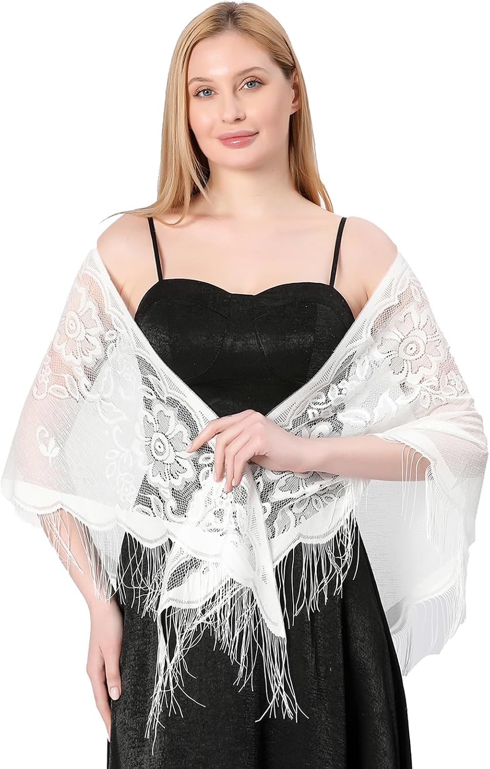 Giantree Shawls and Wraps, Ladies Triangle Lace Shawls and Wraps, Shawl Wraps for Women for Evening Parties Wedding Shawls