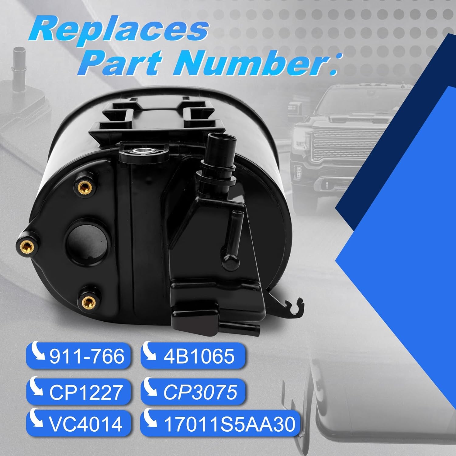 911-766 Vapor Canister Compatible with Honda Civic 2001 2002 2003 2004 2005 Replace OE Number 911-766, 4B1065, CP1227, CP3075, VC4014, 17011S5AA30