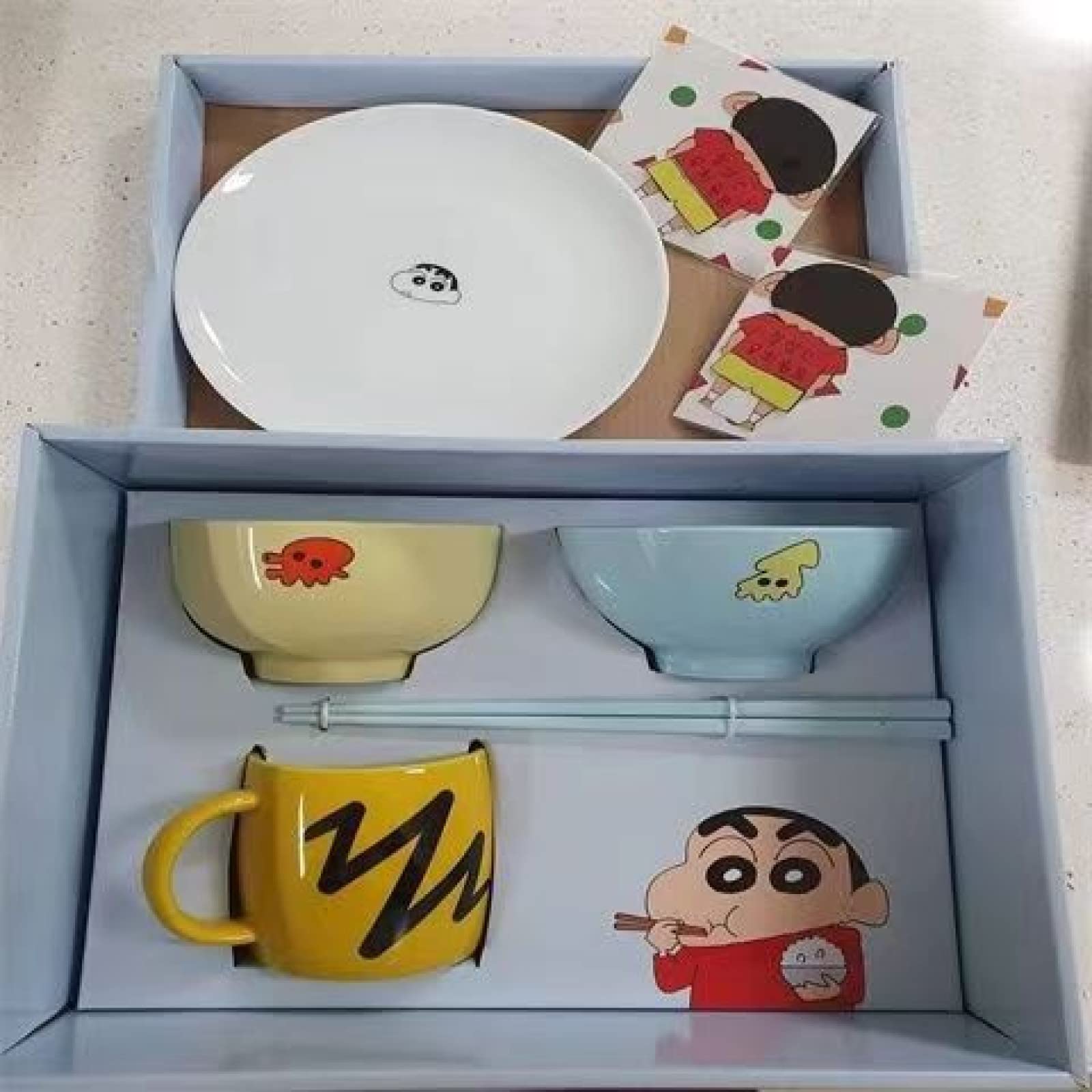 Amazon|クレヨンしんちゃん 食器セット 茶碗 飯碗 箸 マグカップ