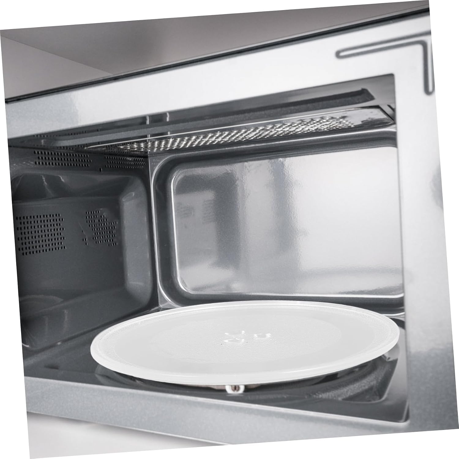 Happyyami 10-Inch Universal Microwave Glass Turntable Plate Replacement Microwave Oven Glass Tray Dishwasher Safe Cooking Accessory Fits Most