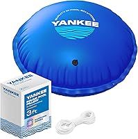 Vista 9 de Yankee - Almohada de piscina de 4 x 4 para piscinas sobre el suelo, PVC extra duradero de 0.016 in (calibre 27), accesorio de cierre de invierno
