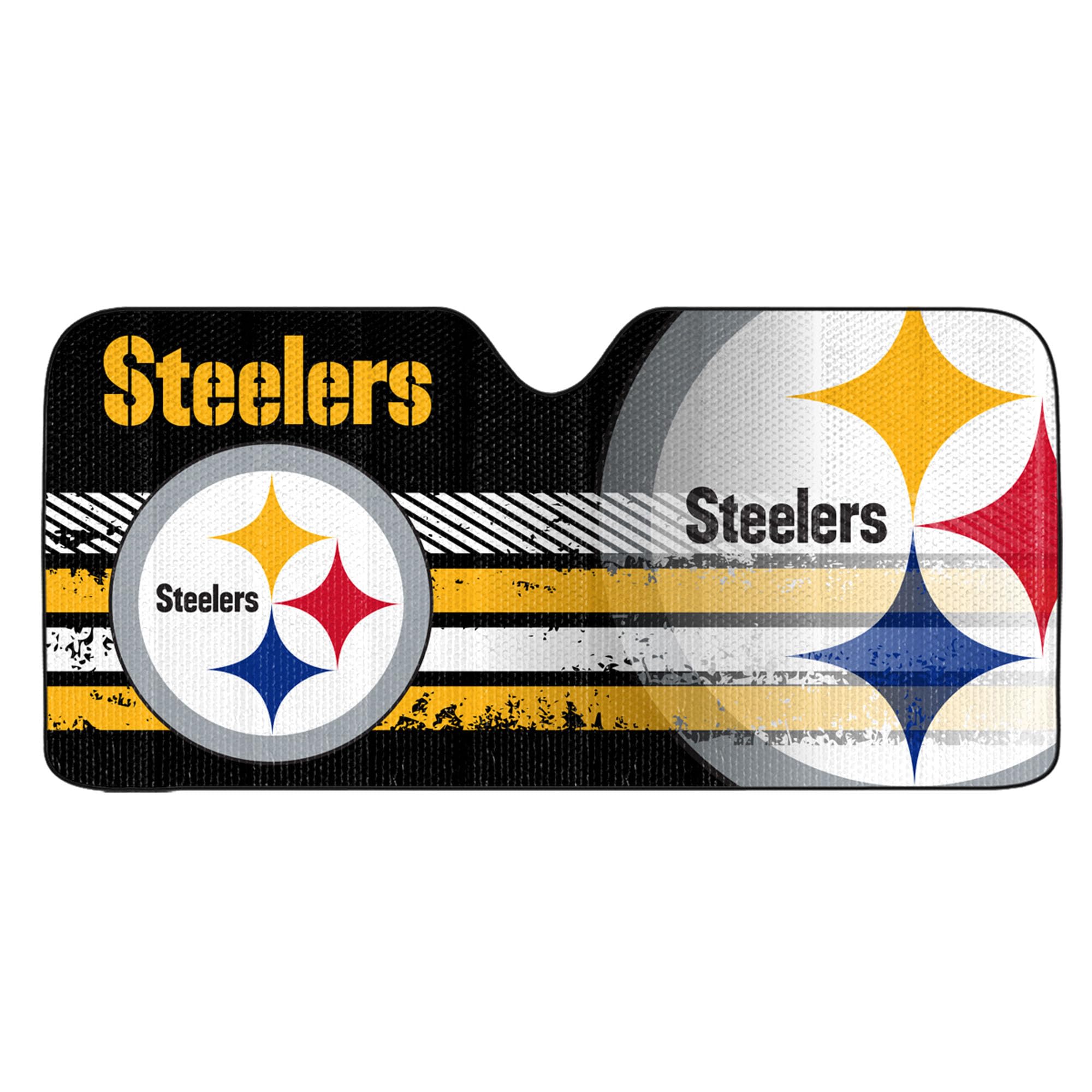 Fanmats NFL Windshield Sun Auto Shade, Sun Shield Sun Visor Accordion tri-fold for Storage 59" x 29.5", Colorful Team Design