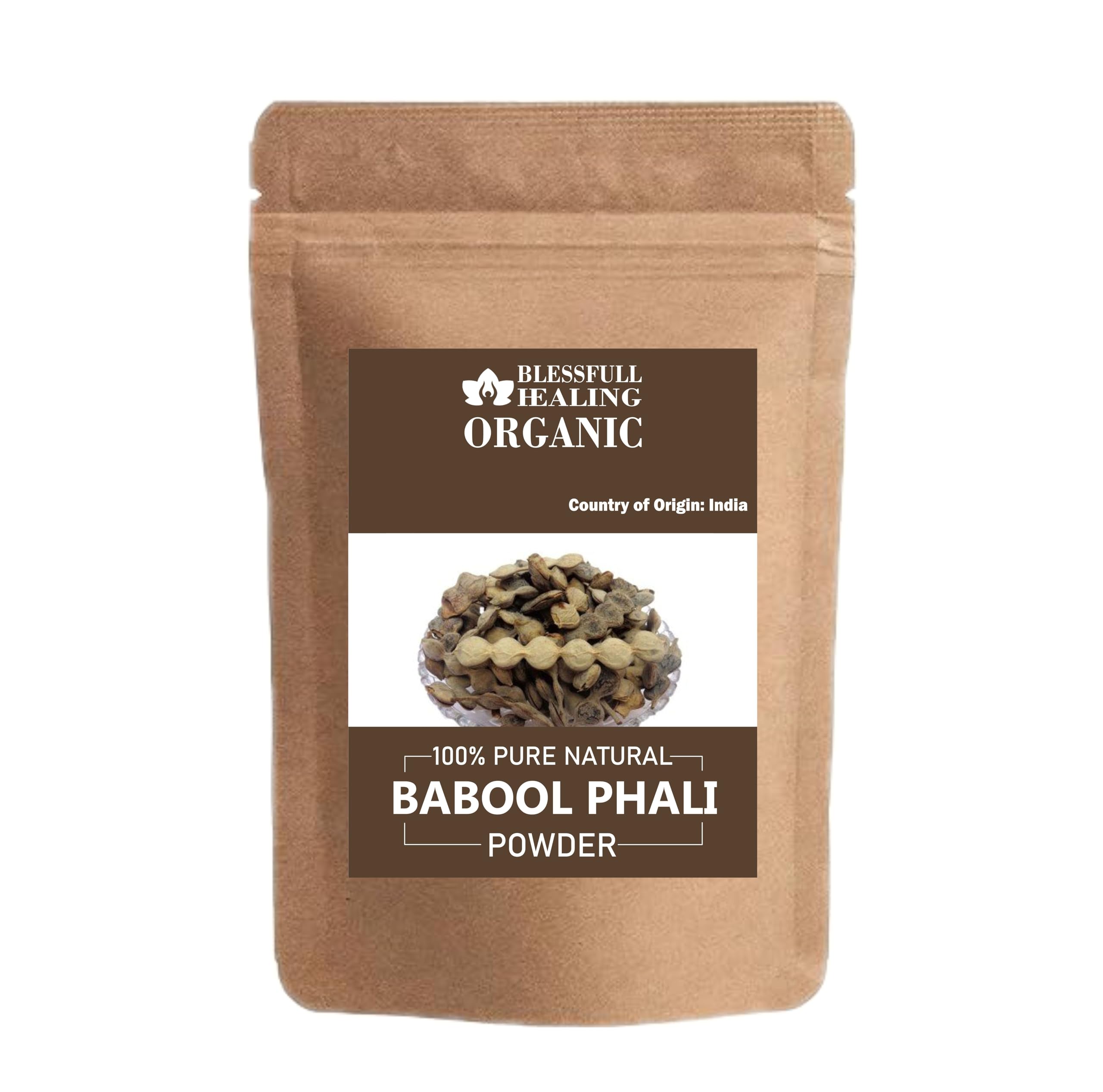 Blessfull Healing Organic Babool Phali Powder 100% Pure Natural 200 Gram / 7.05 oz