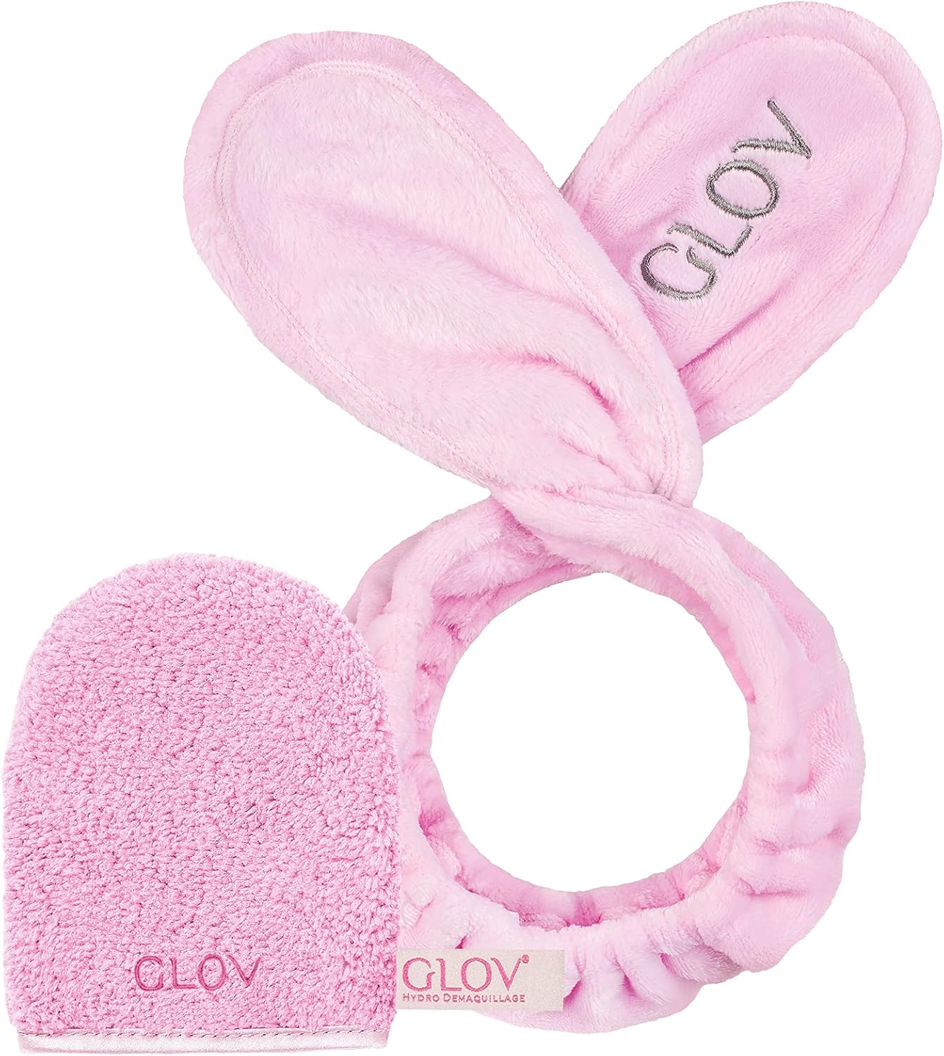 Desmaquillante Facial Guante Microfibra Desmaquillante Ojos Waterproof Toallas Desmaquillantes y Diadema de Maquillaje Cinta de Cabeza y Quick Treat Dedal para Corregir el Maquillaje Conjunto 3 en 1