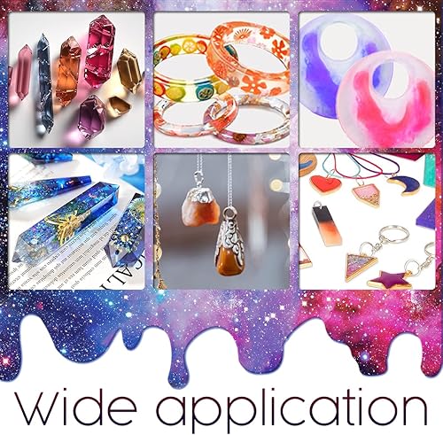 Miniatura 2 de Insnug Kit de fabricación de joyas de resina UV con moldes de silicona, luz UV, kits de bricolaje, kits de fabricación de pulseras, suministros de