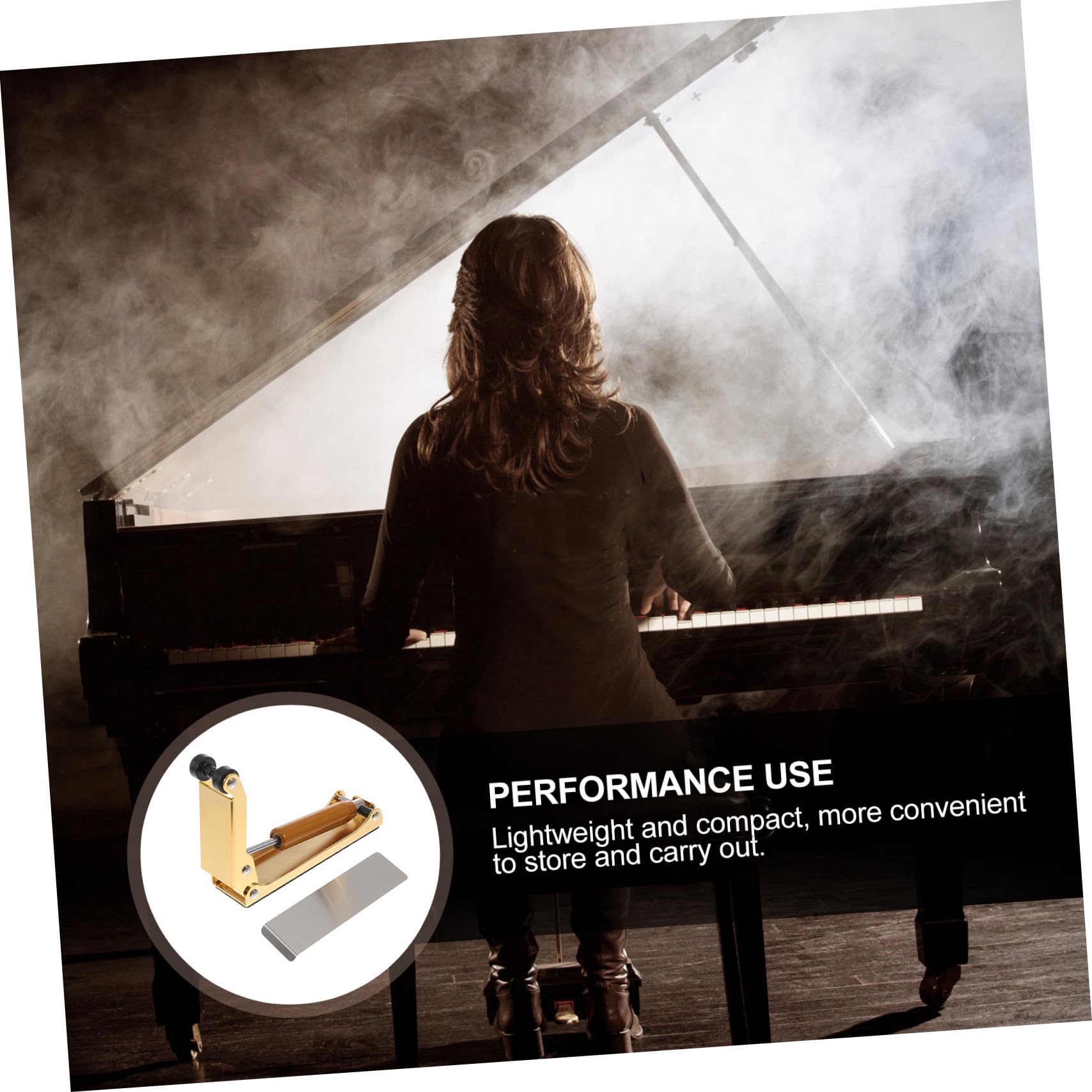 Abaodam Klavier Slow Fall Gerät aus Metall und Abs Resin zur Gepufferten Klavierabdeckung Praktisches Klavierzubehör für Sicheren Tastaturschutz bei Musikern