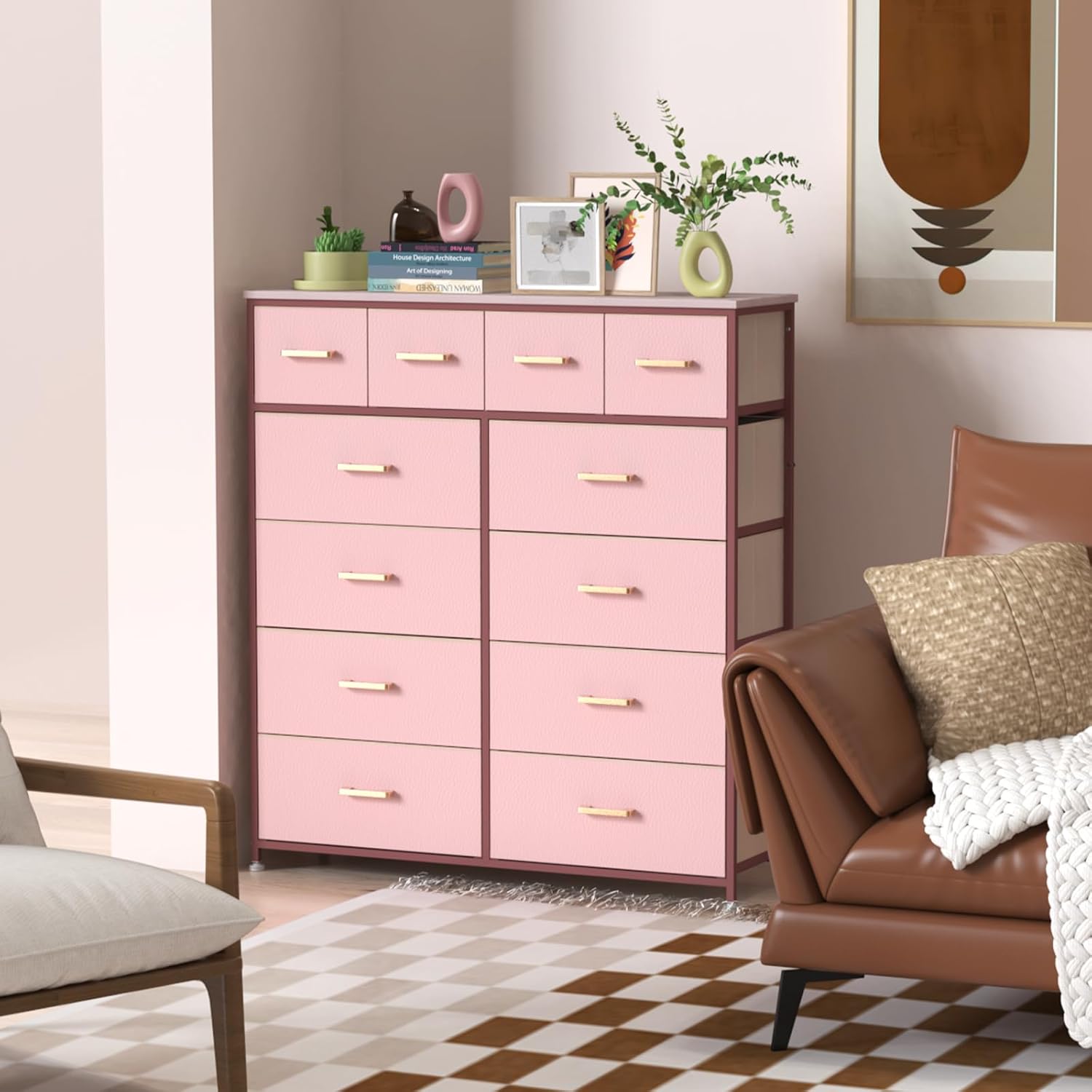 Cassettiera LYNCOHOME 12 Cassetti Tessuto - Organizzatore Camera, Soggiorno, Ingresso - Foto 9