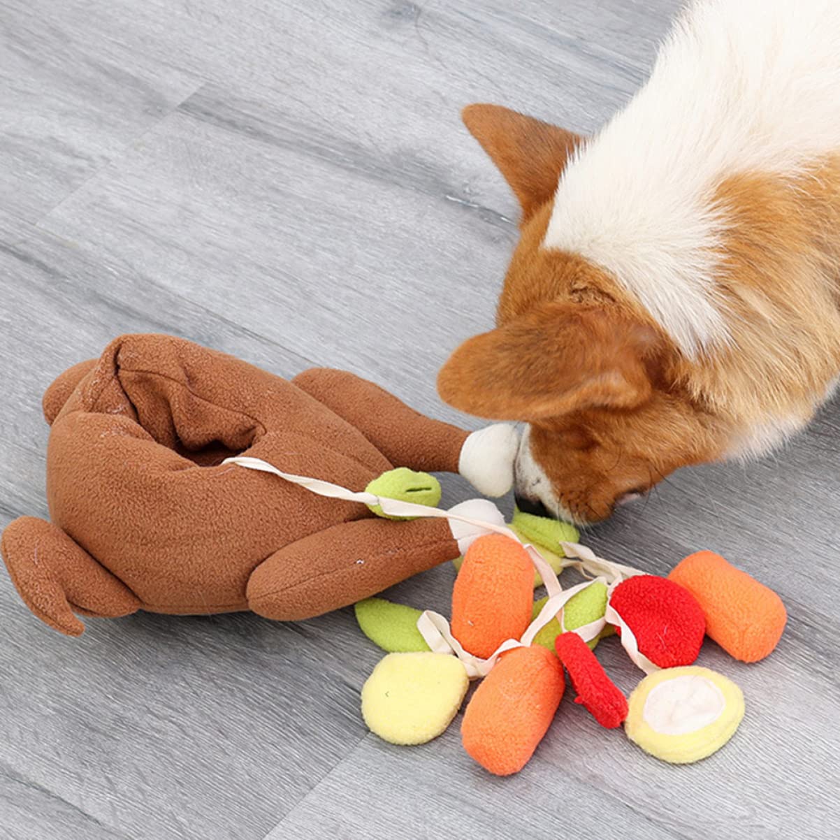 POPETPOP 3 Piezas De Juguetes De Peluche para Mascotas Juguetes para Perros Juguetes Chirriantes De Peluche para Perros Pequeños Decoraciones Navideñas Juguetes para La Dentición De
