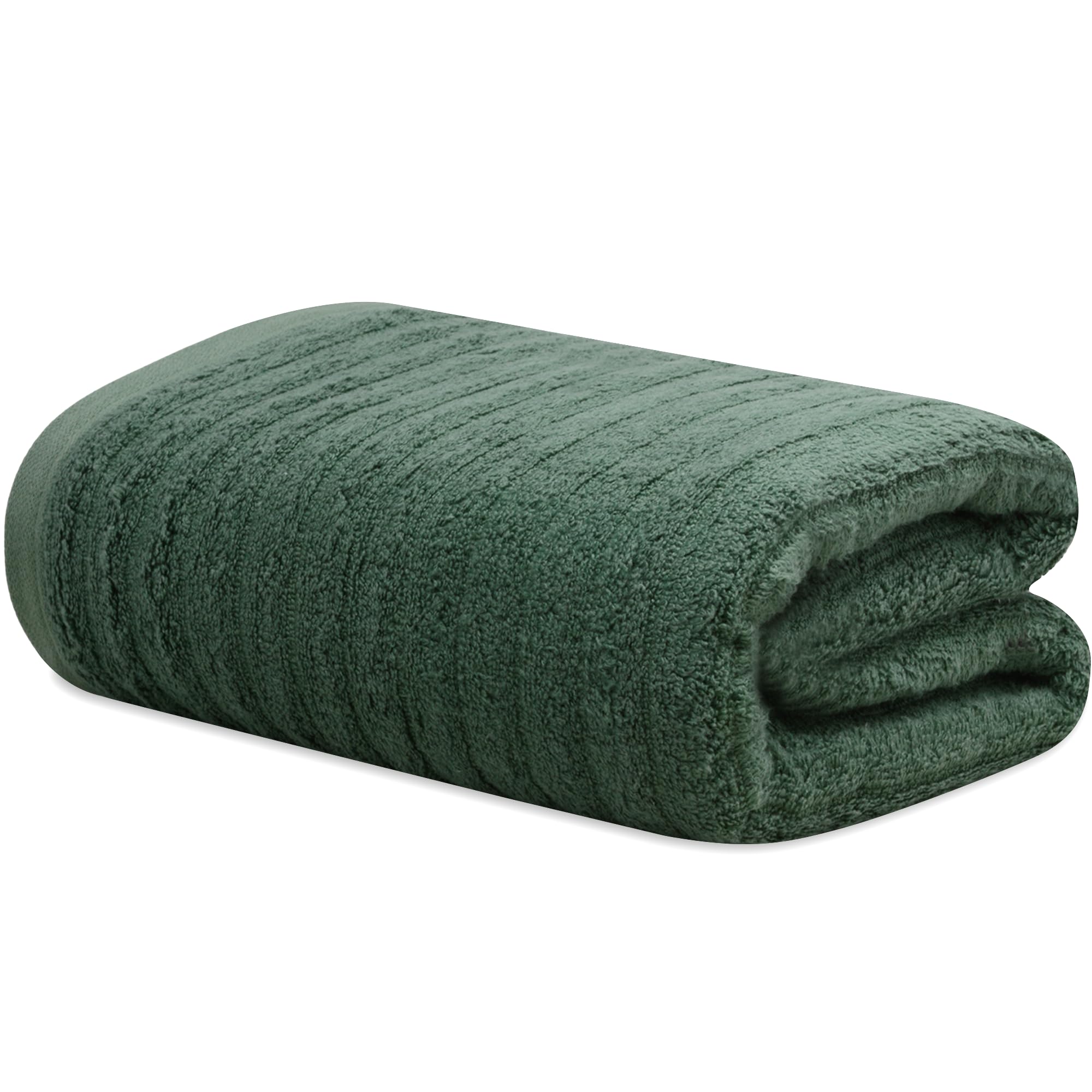 Towelogy Bamboo Bath Towels 70x120cm Quick-Drying Ideal for Adults, Gym & Travel OEKO-TEX Certified Also Perfect as Kids Bath Sheet (1, Olive)