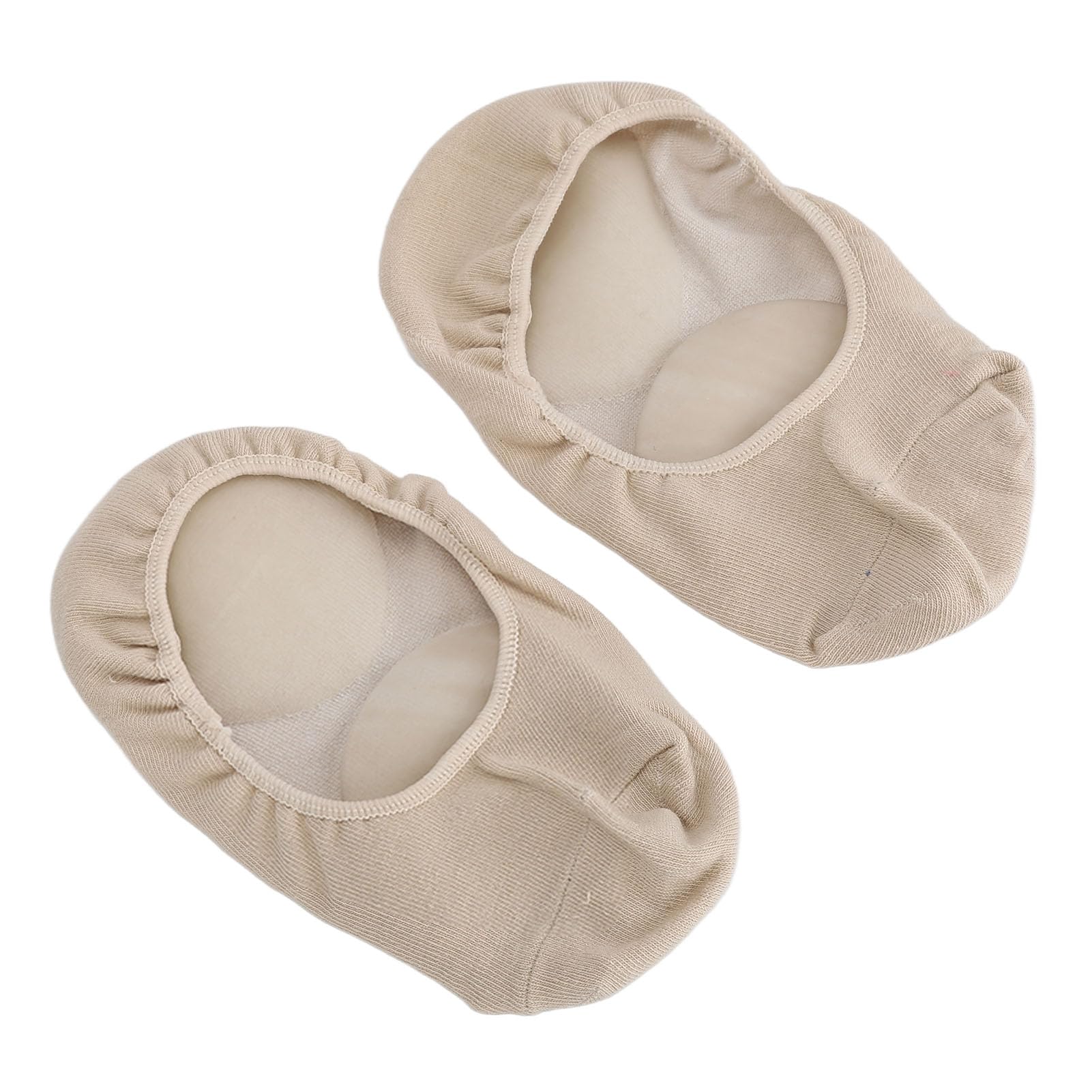 Generic 2pcs Long Silicone Socks Moisturizing Shock Absorption Plant Extract Soft Foot Spa Pedicure Socks Skin Color