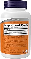 Vista 2 de NOW - Suplementos alimenticios, L-lisina (clorhidrato de lisina) 500 mg, aminoácido, 100 cápsulas veganas