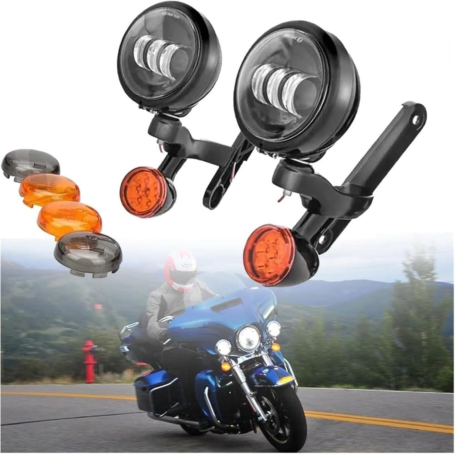 バイクの方向指示器 フロント ウィンカーインジケーター カワサキ ZX