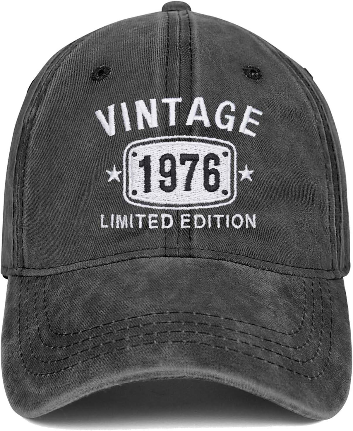 50th Birthday Gifts for Men Women 1976 Vintage Hats 50 Gift Ideas Baseball Cap Black