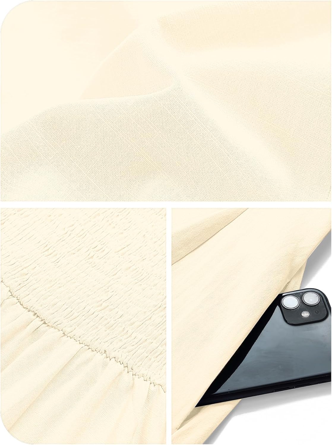 MEROKEETY Women's 2026 Summer Sleeveless Midi Dress Square Neck Smocked Flowy A Line Beach Dresses - Image 6