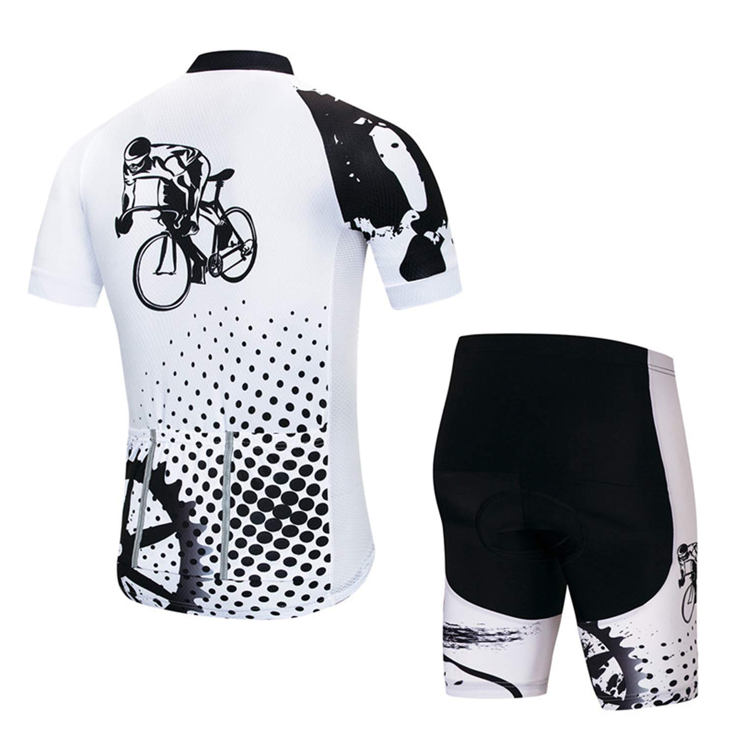Maillot de ciclismo para hombre, manga corta, reflectante, para bicicleta