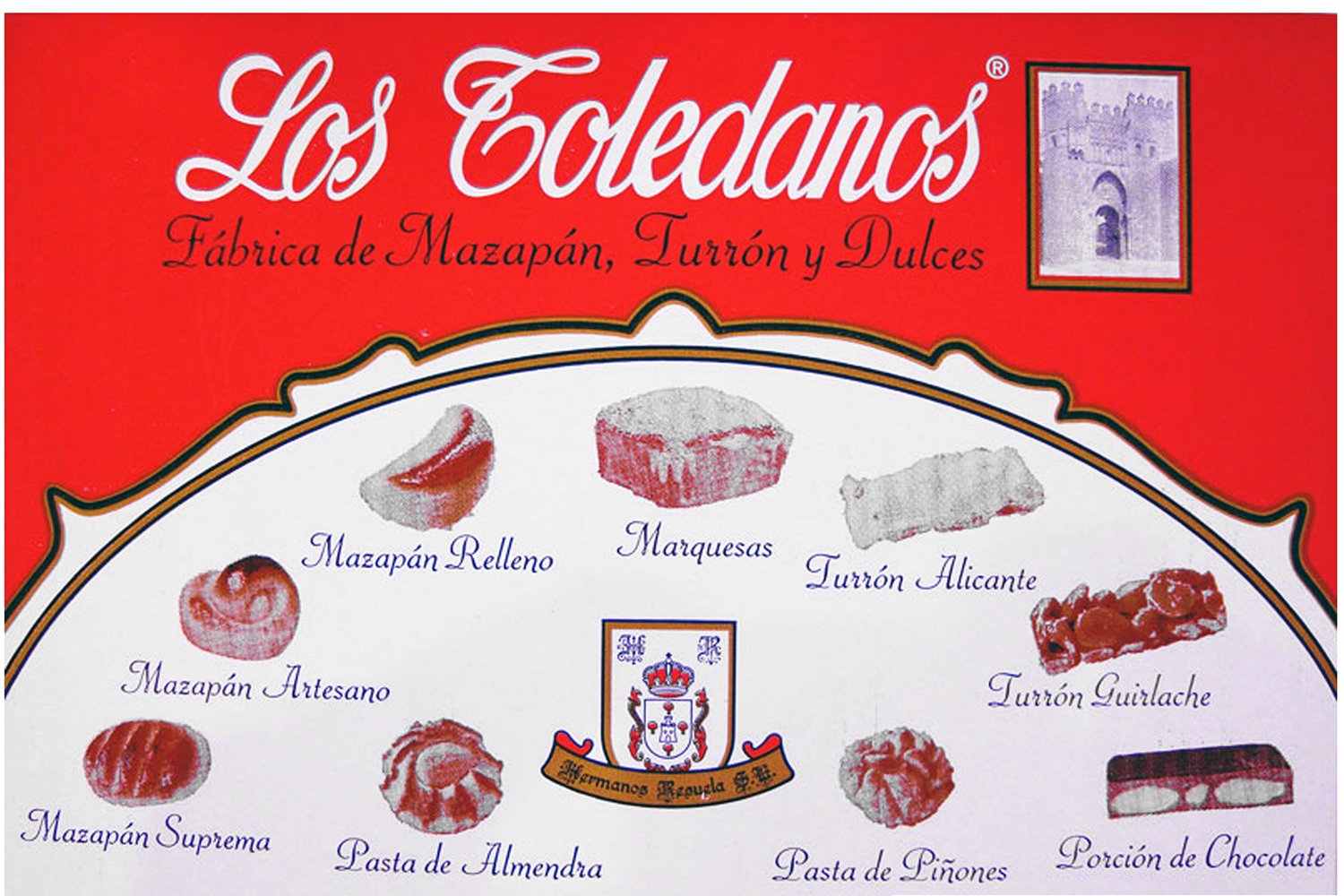 Mazapán Artesano Los Toledanos. Caja de 1 Kilo.