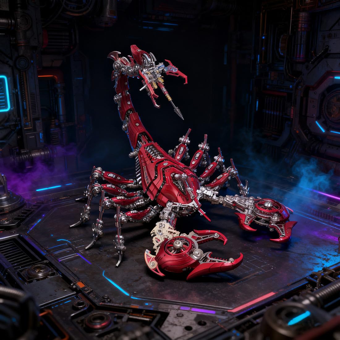 Poison Flame 3D Full Metal Mechanical War Scorpion Kit de modélisme (1073 pièces)