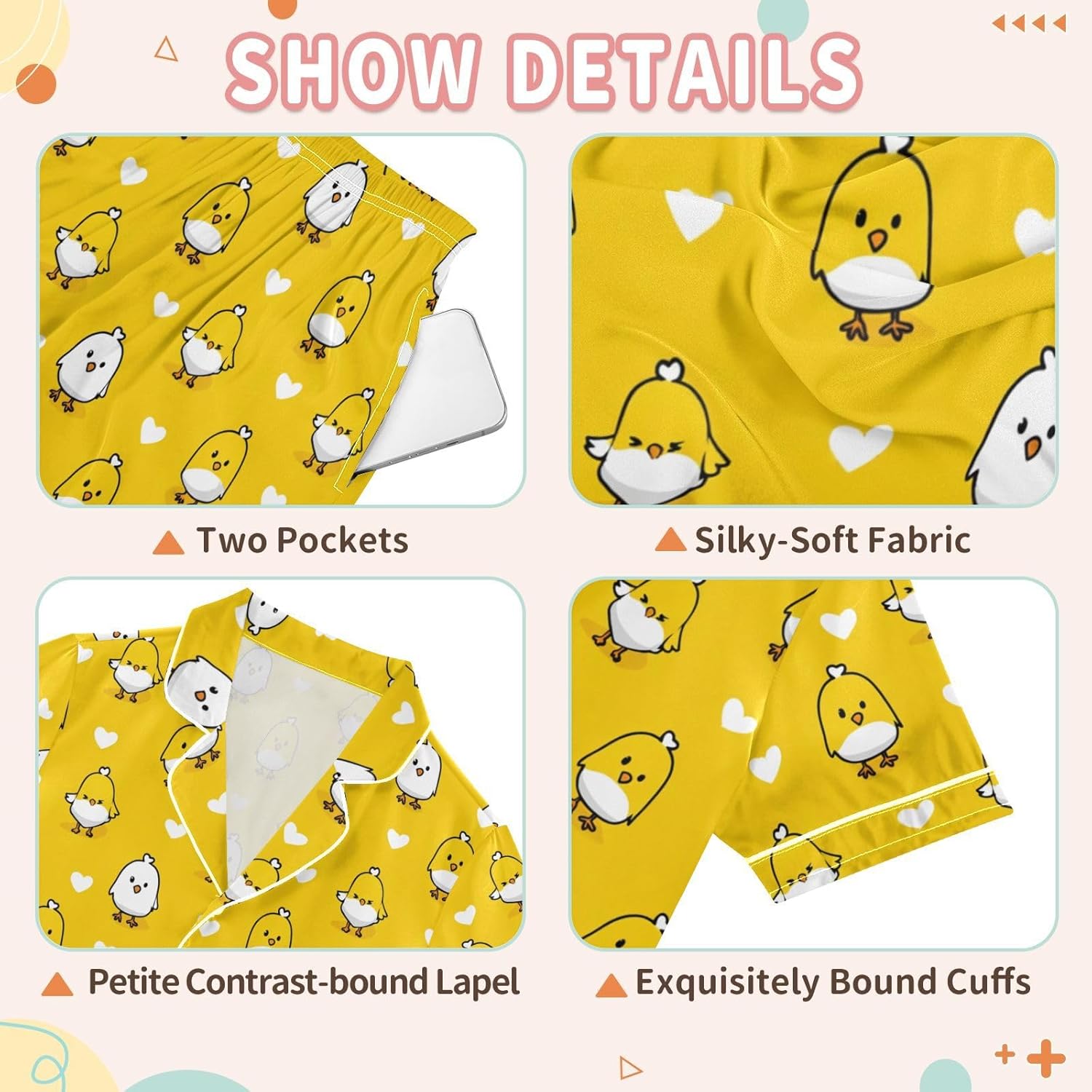 Leopard Pink Summer Pajamas Shorts Set Purple Satin PJ Sets for Pj - Image 6