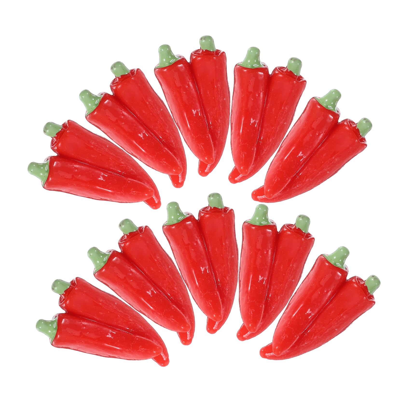 BESPORTBLE 10pcs Lifelike Chili Pepper Figurine Realistic Artificial Vegetable Decor for Kitchen Photography Props for DIY Miniature Landscapes and Unique Home Decor