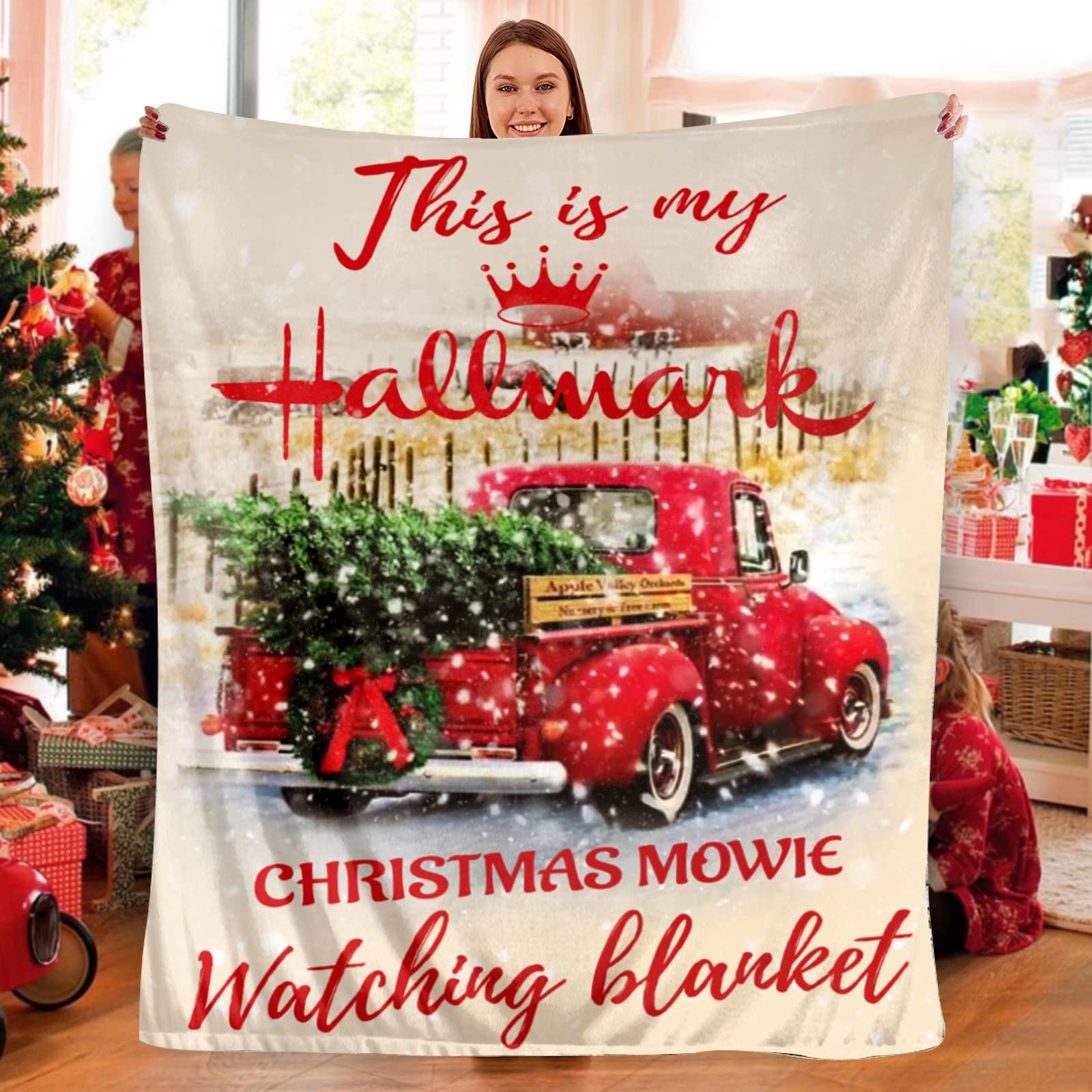 Cezehaji This Is My Christmas Movie Watching Blanket Throw