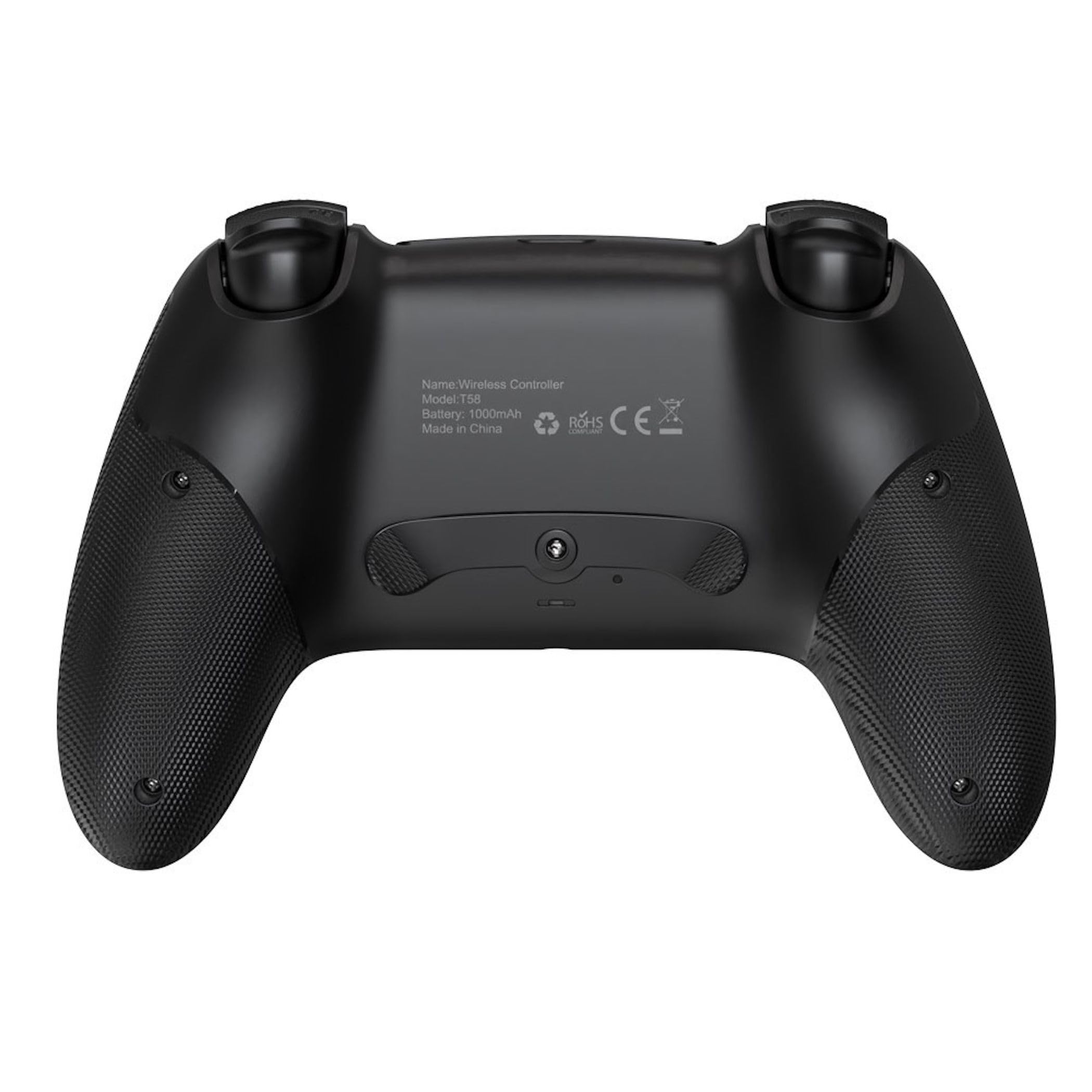 Wigento Manette gaming sans fil pour PlayStation 5, PS5 Pro et PS5 Slim avec écran OLED, macro et turbo, noir