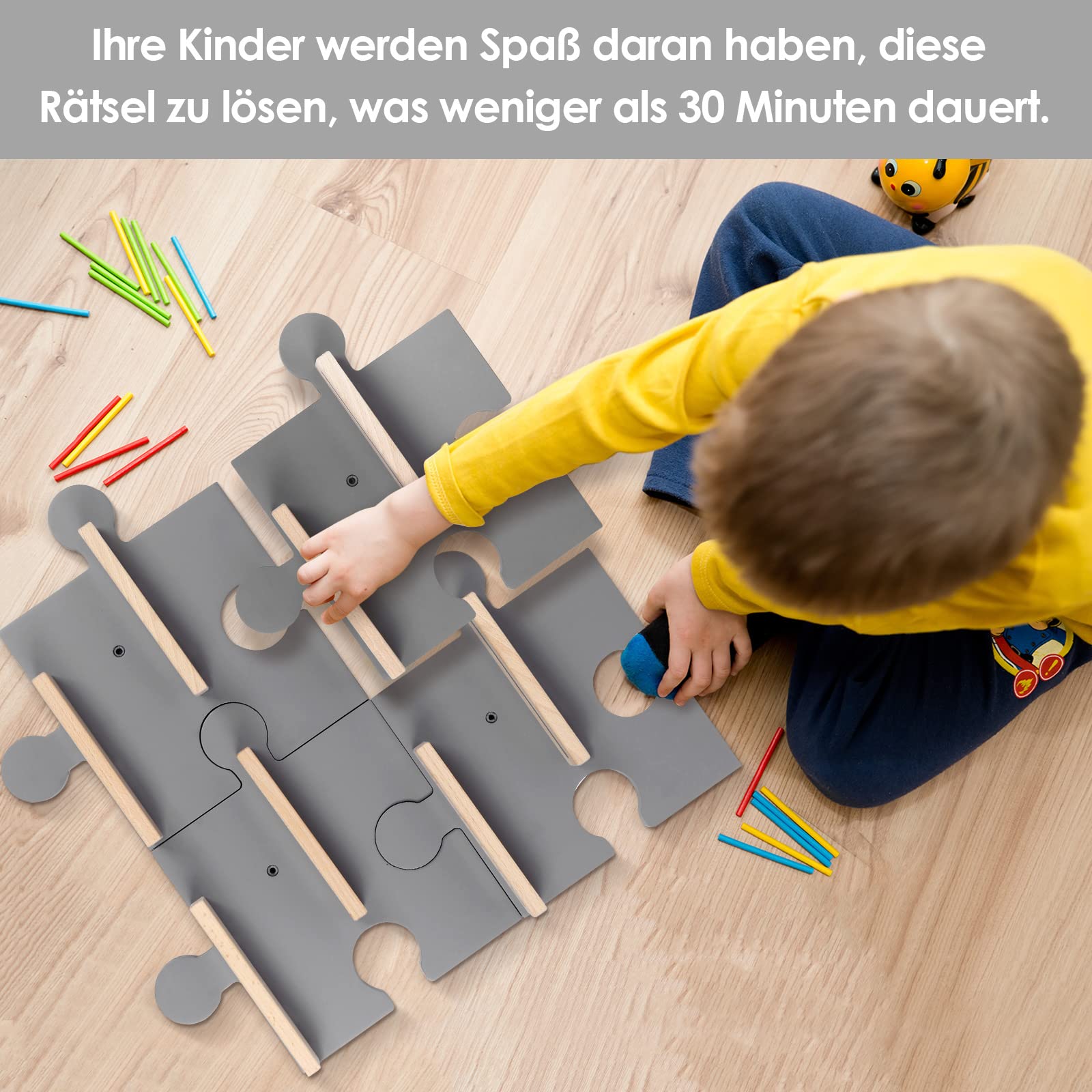 Étagère pour enfants, compatible avec Tonies, pour plus de 20 figurines, design puzzle, pour jouer et collectionner, pour chambre d'enfant et de bébé