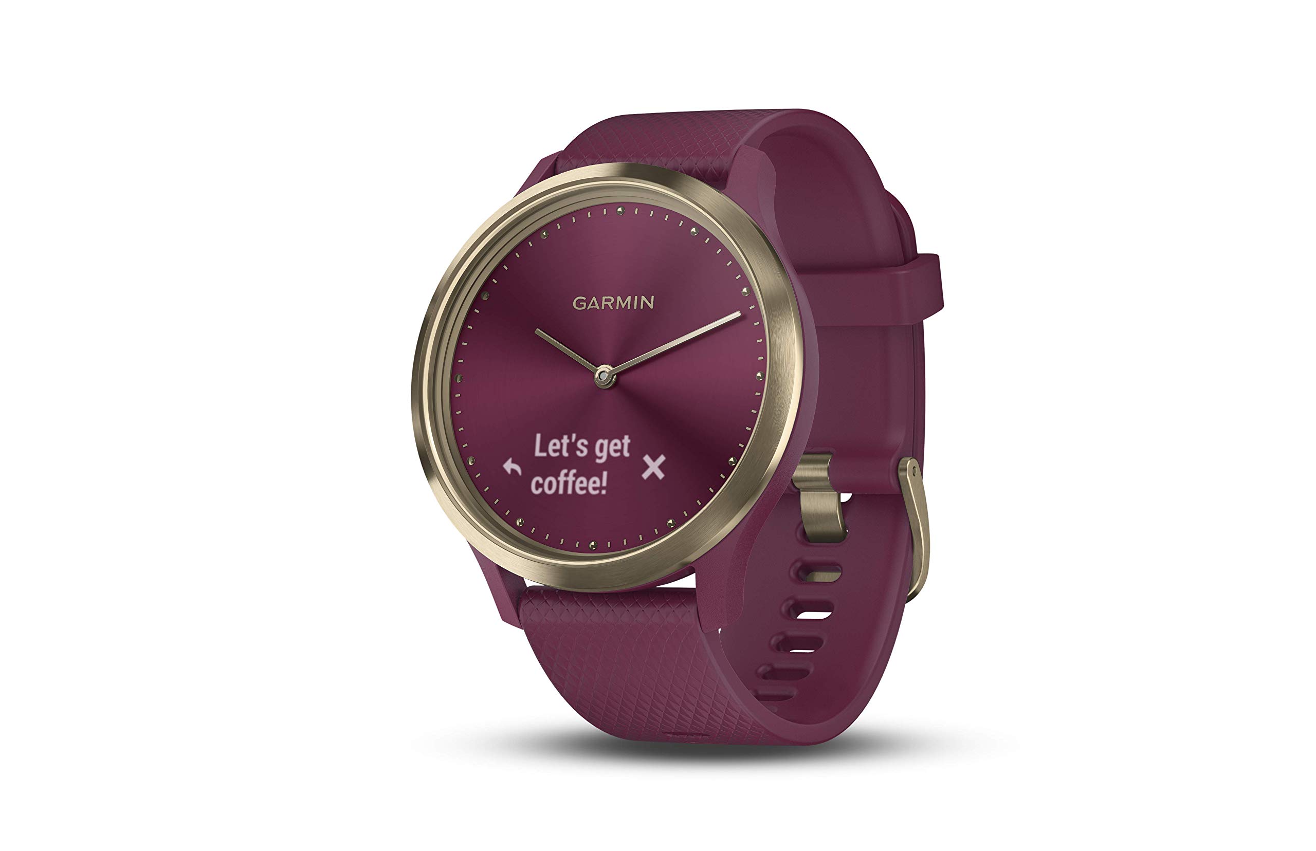 Garmin vivomove HR Sport, Hybrid Smartwatch for Men and Women, Merlot-Gold  Small Medium 010-01850-17: Buy Online at Best Price in UAE - Amazon.ae