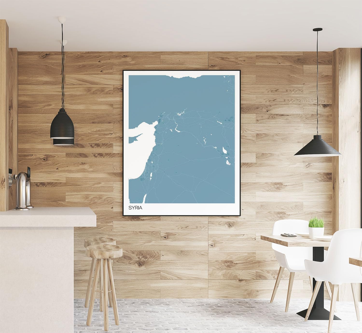 Modern Colored Hometown Poster of Syria 7 | 11x17 12x18 16x24 24x36 Unframed Wall Art | Minimalism City Traveler Print | Minimal Gift | Minimalist Home Office Decor