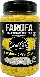 Soul Chef Seasoned Corn Flour - Farofa de Milho- Imported from Brazil - Delicious Flavor - Crispy Texture - Ideal On Steaks, Burgers, Sausages, Feijoada and Others.
