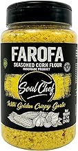 Soul Chef Seasoned Corn Flour - Farofa de Milho- Imported from Brazil - Delicious Flavor - Crispy Texture - Ideal On Steaks, Burgers, Sausages, Feijoada and Others.