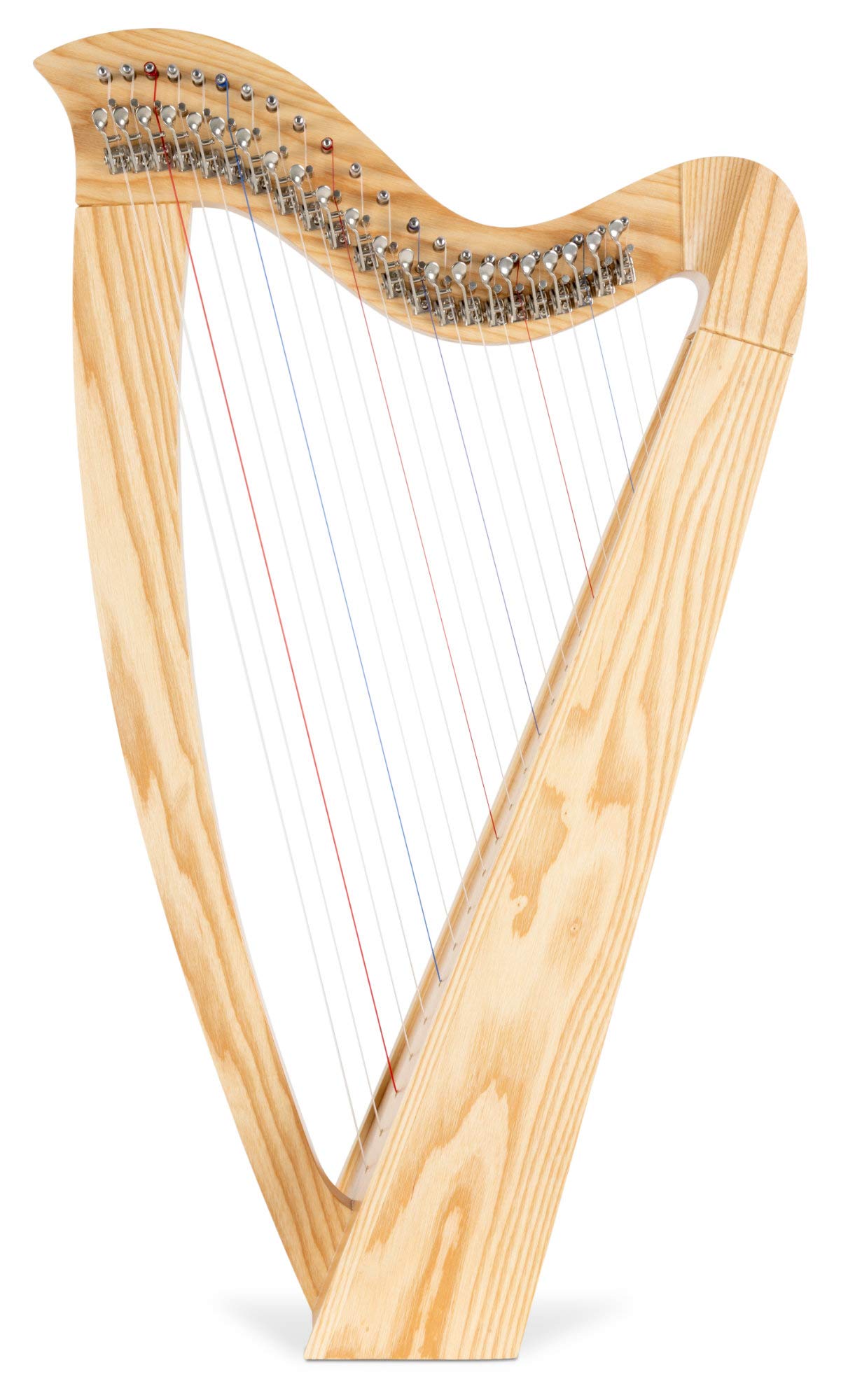 Classic Cantabile H-22 Arpa Celtica 22 corde in Mi bemolle maggiore, meccanica a semitoni, legno di frassino, inclusa borsa e 2 chiavi, altezza 83,5 cm.