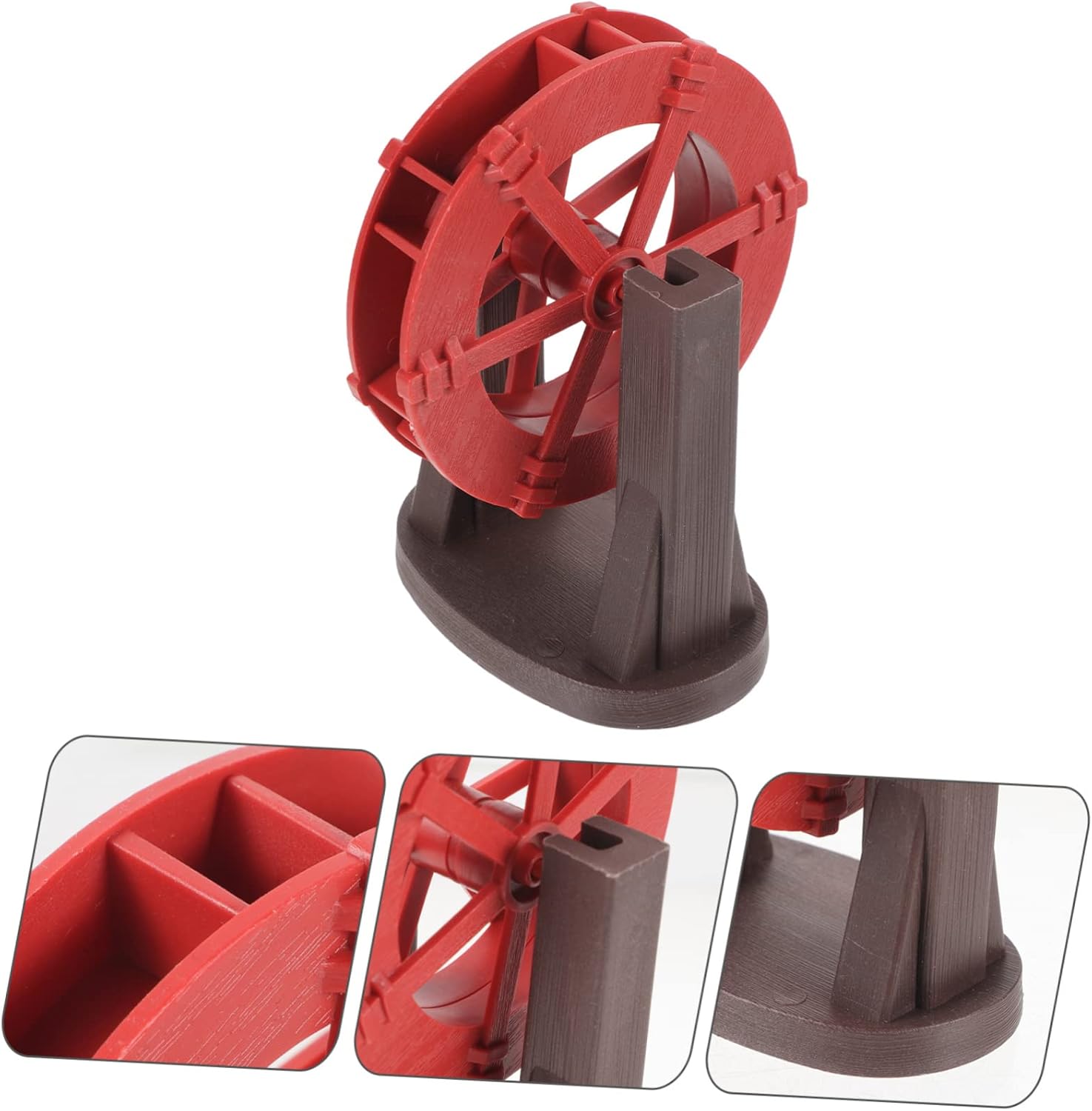 3pcs Micro Prop Ornament Water Wheel Garden Water Fountain Decor DIY Artifacts