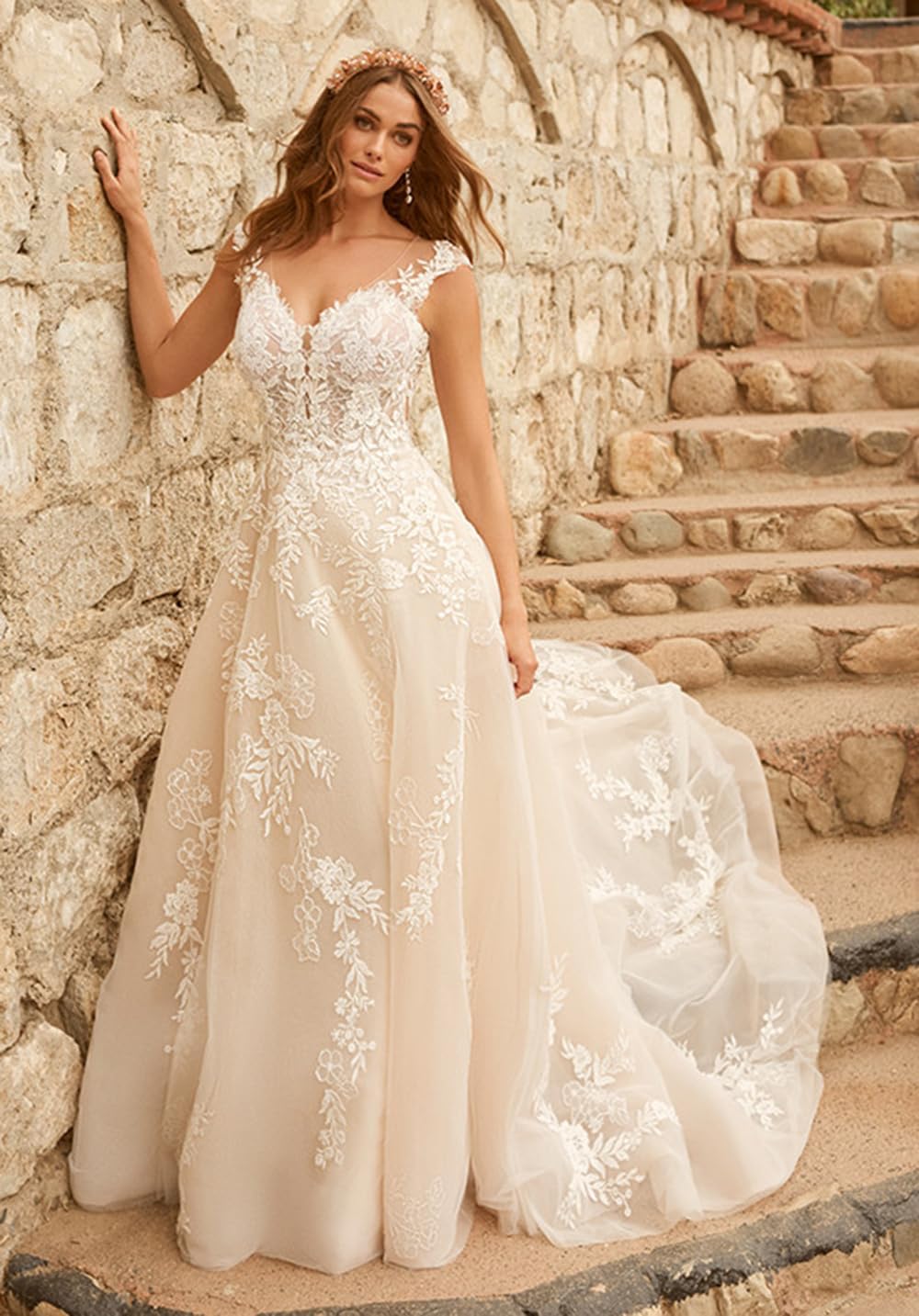 Yuxin Ball Gown Lace Wedding Dresses