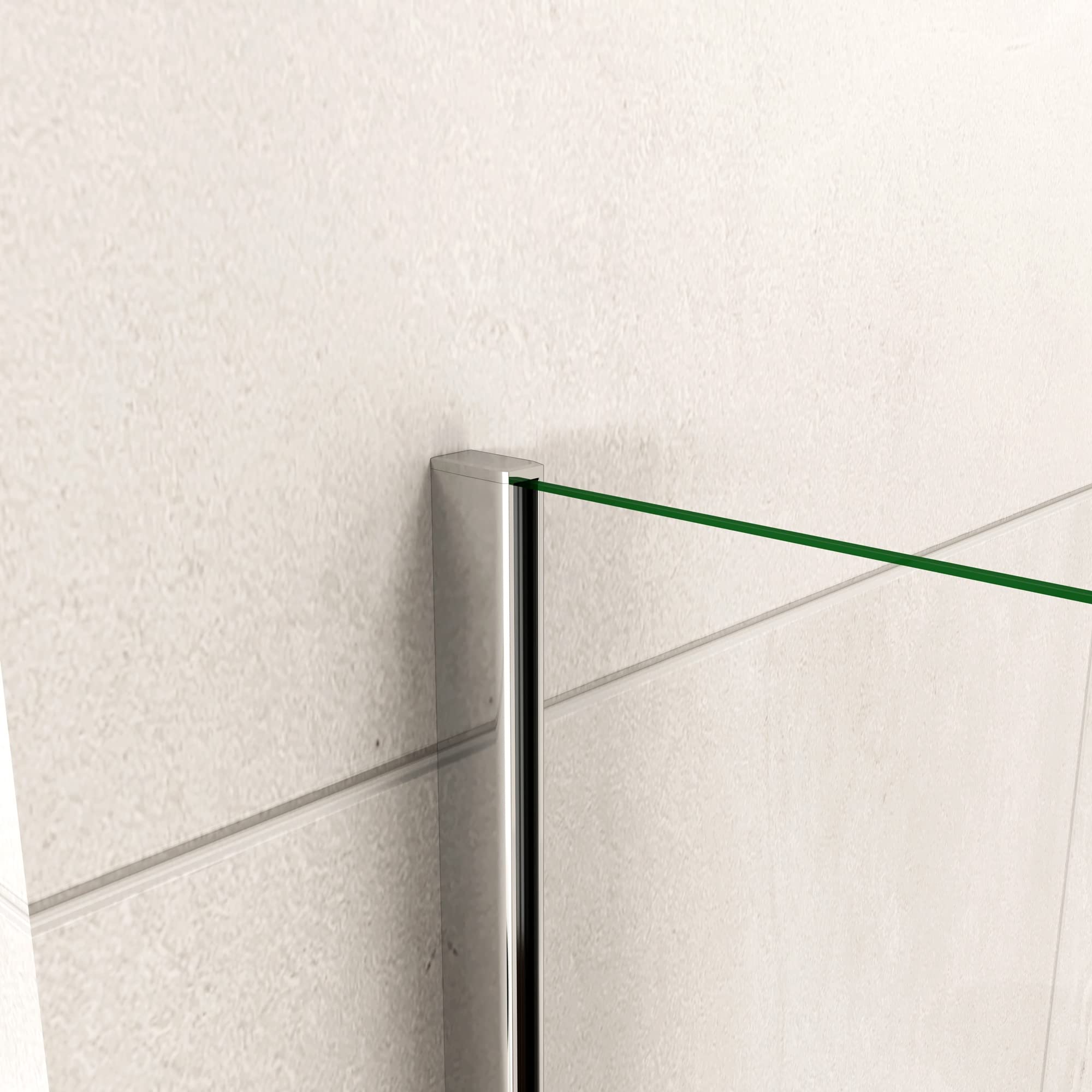 Mamparas de Bañera Biombo de Baño Abatible Cristal Templado 5 MM Estante Toallero, 100x140 CM